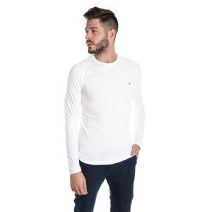 Tommy Hilfiger pánské bílé tričko Sleeve - L (100)